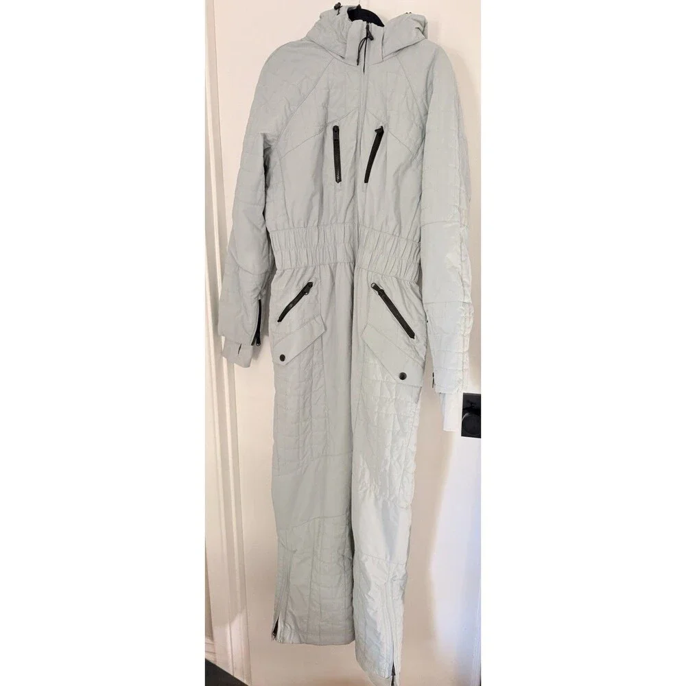 Free People Movement All Prepped Ski Snow Suit Women’s Light Blue Size XL